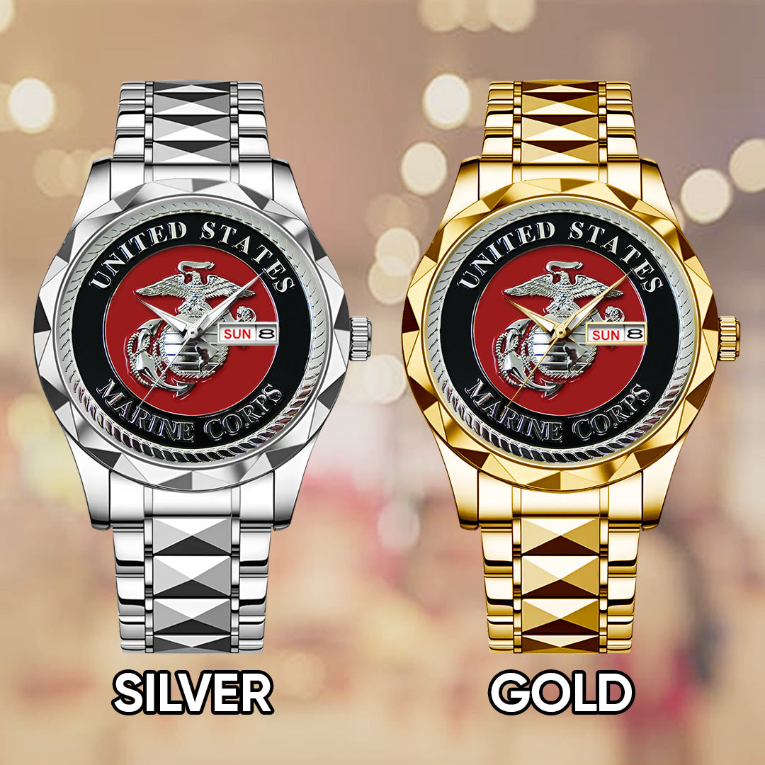 US Marine Corps Alloy Luxury Quartz Watch – TANTN 14628