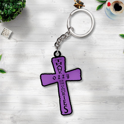 Ozzy Osbourne Custom Shape 2-sided Keychain – TANTN 14773
