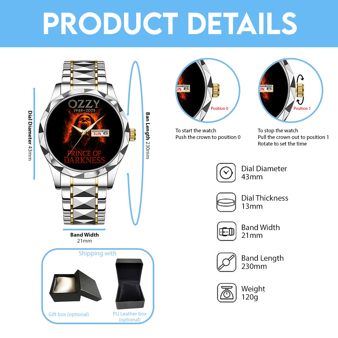 Ozzy Osbourne Alloy Luxury Quartz Watch – TANTN15392