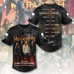 Megadeth 43 Years Baseball Jersey – TANTN15455