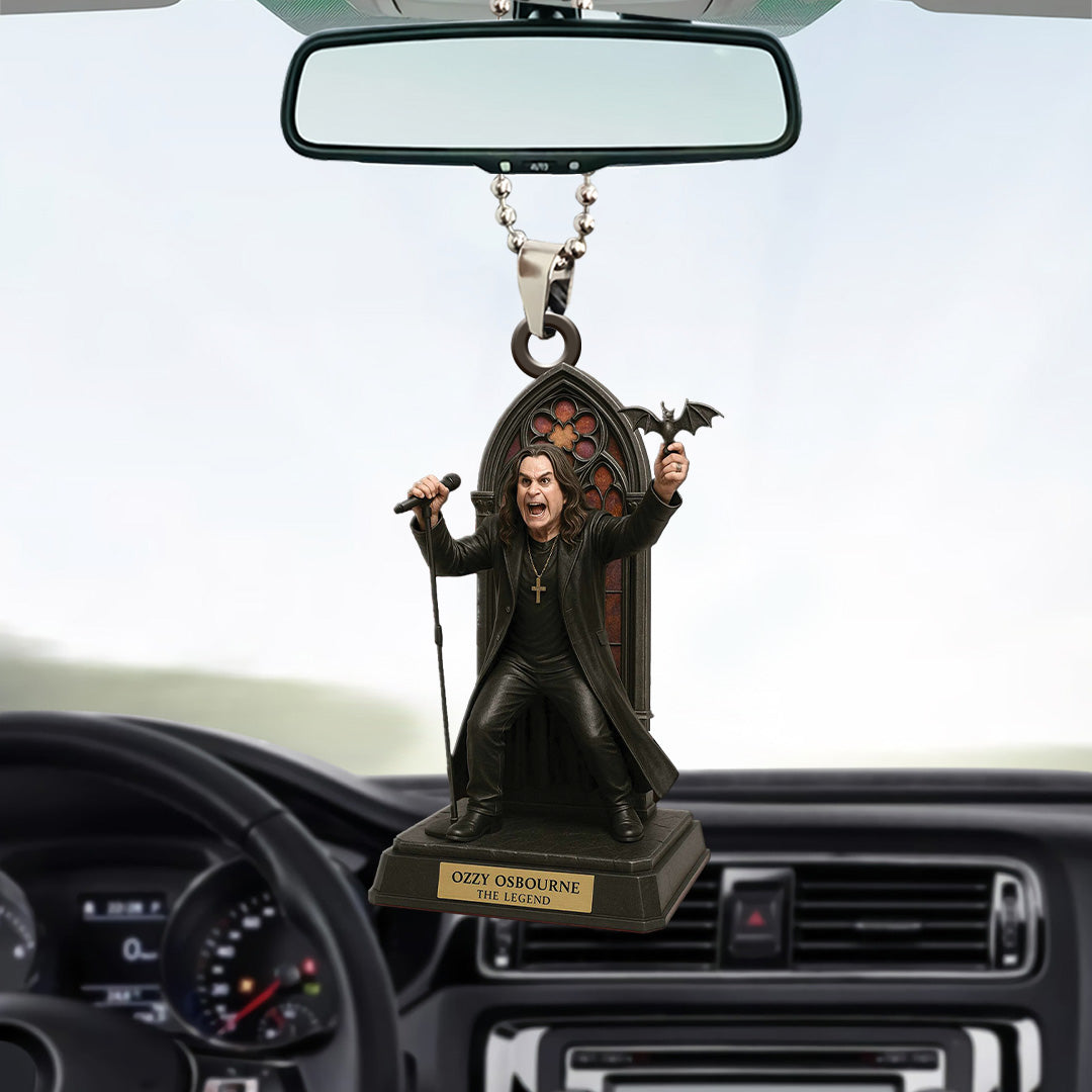 Ozzy Osbourne Custom shape 2-sided Acrylic Car Ornament – TANTN15496