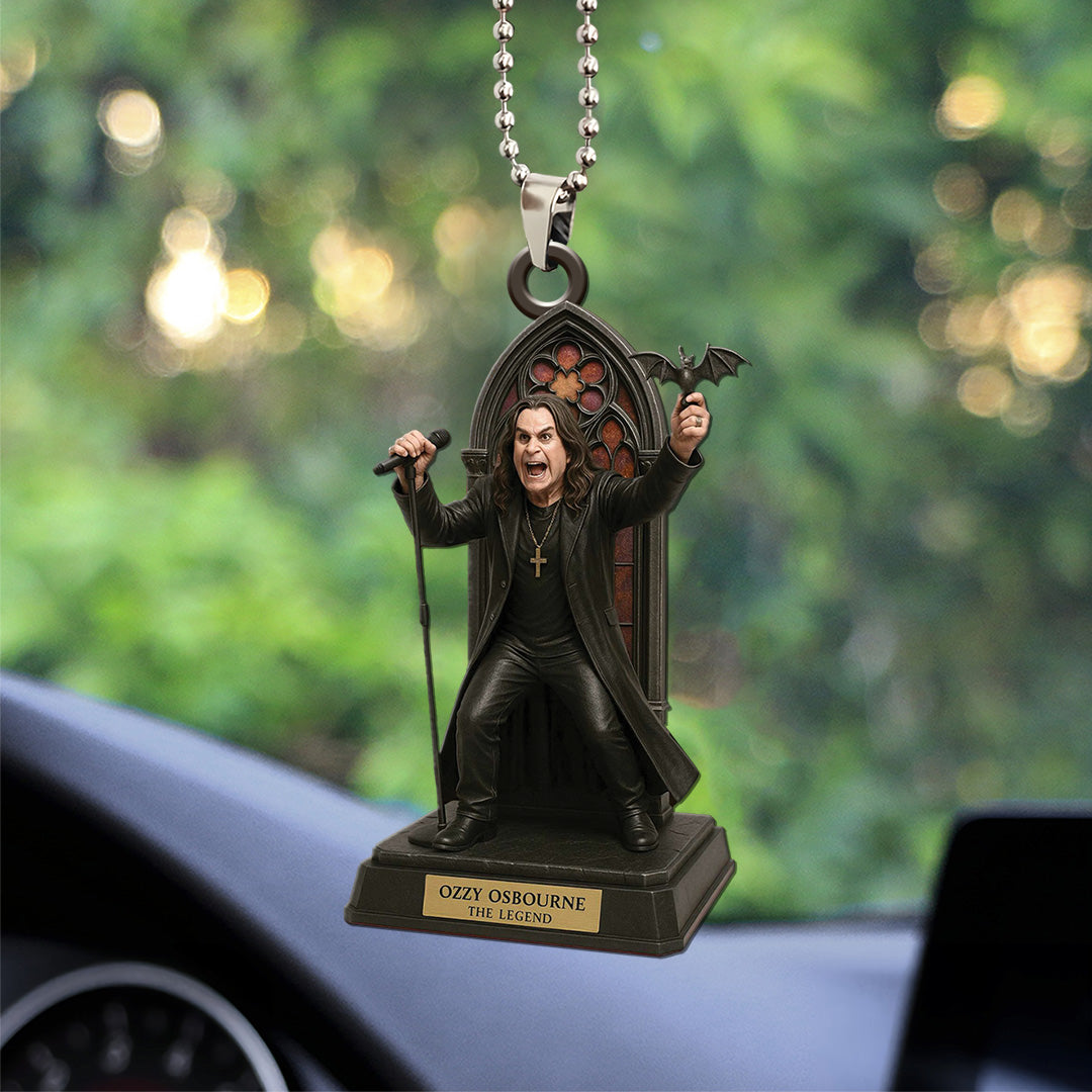 Ozzy Osbourne Custom shape 2-sided Acrylic Car Ornament – TANTN15496