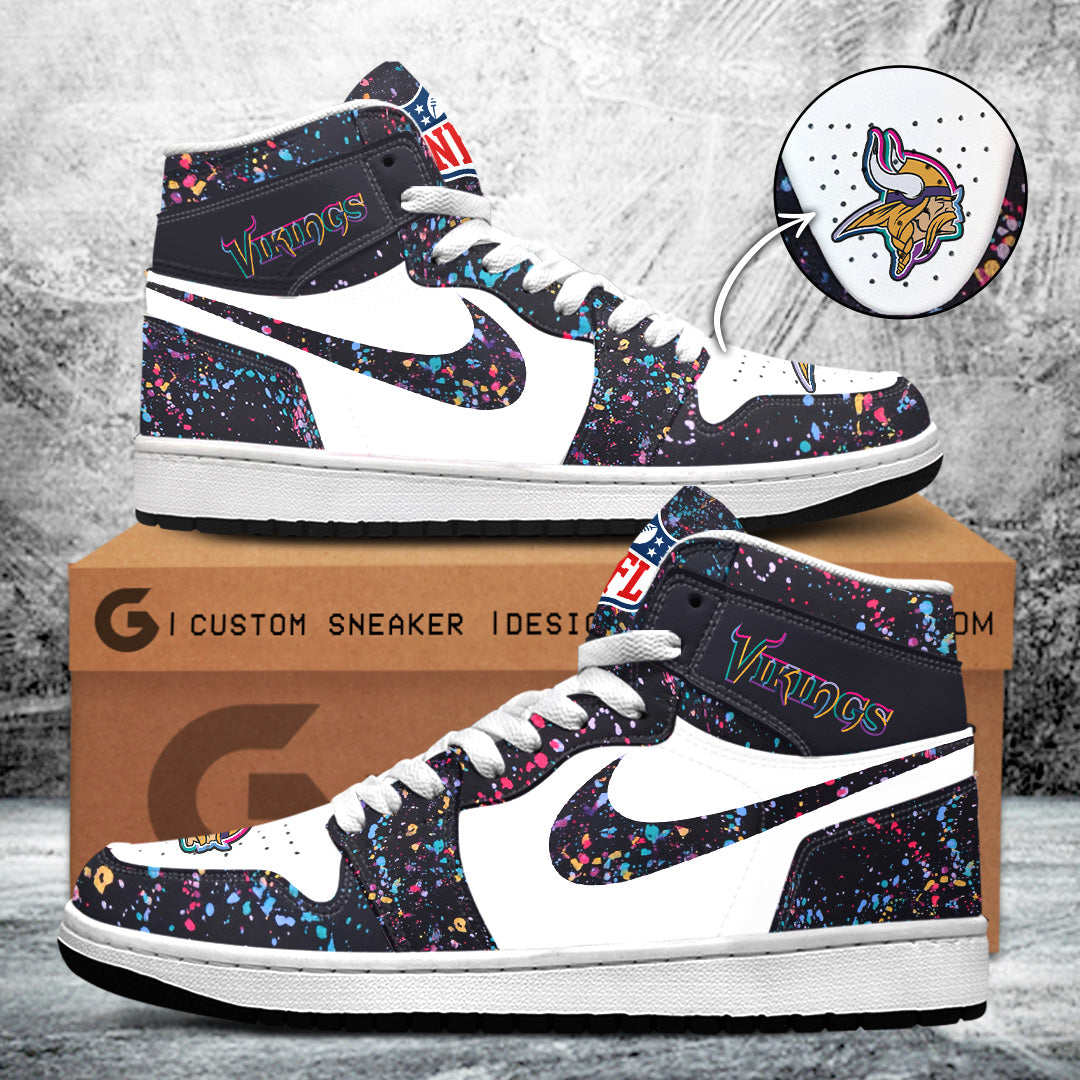 Minnesota Vikings Crucial Catch 2025 AJ1 Sneaker – TANTN15708