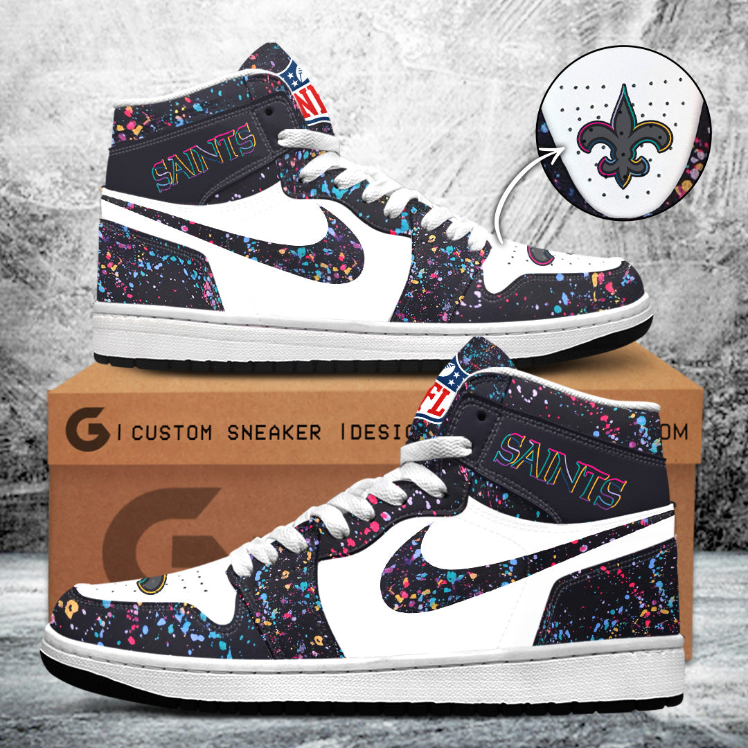 New Orleans Saints Crucial Catch 2025 AJ1 Sneaker – TANTN15712