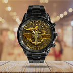 US Navy Black Stainless Steel Watch – TANTN15891