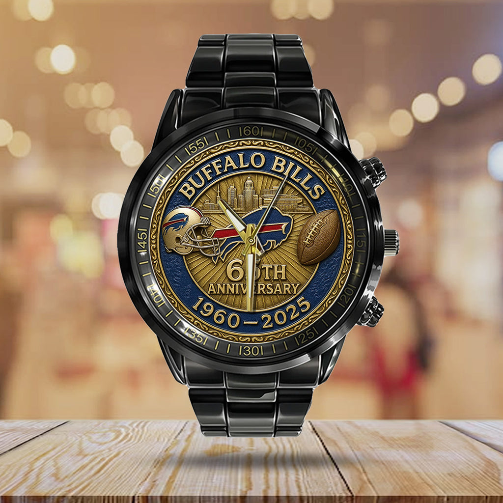 Buffalo Bills Black Stainless Steel Watch – TANTN15902