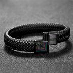 New York Giants Crucial Catch 2025 Braided Leather Bracelet – TANTN15930