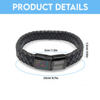 New York Giants Crucial Catch 2025 Braided Leather Bracelet – TANTN15930