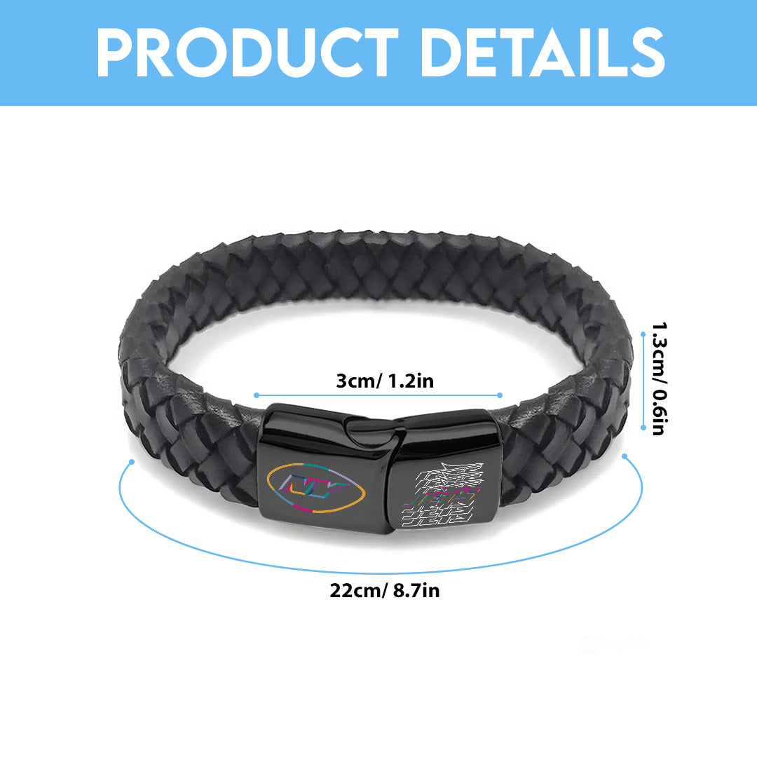 New York Jets Crucial Catch 2025 Braided Leather Bracelet – TANTN15936