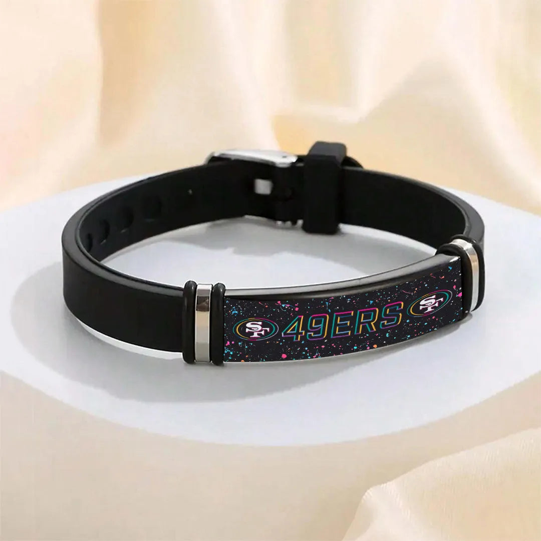 San Francisco 49ers Crucial Catch 2025 Photo Bracelet – TANTN15963