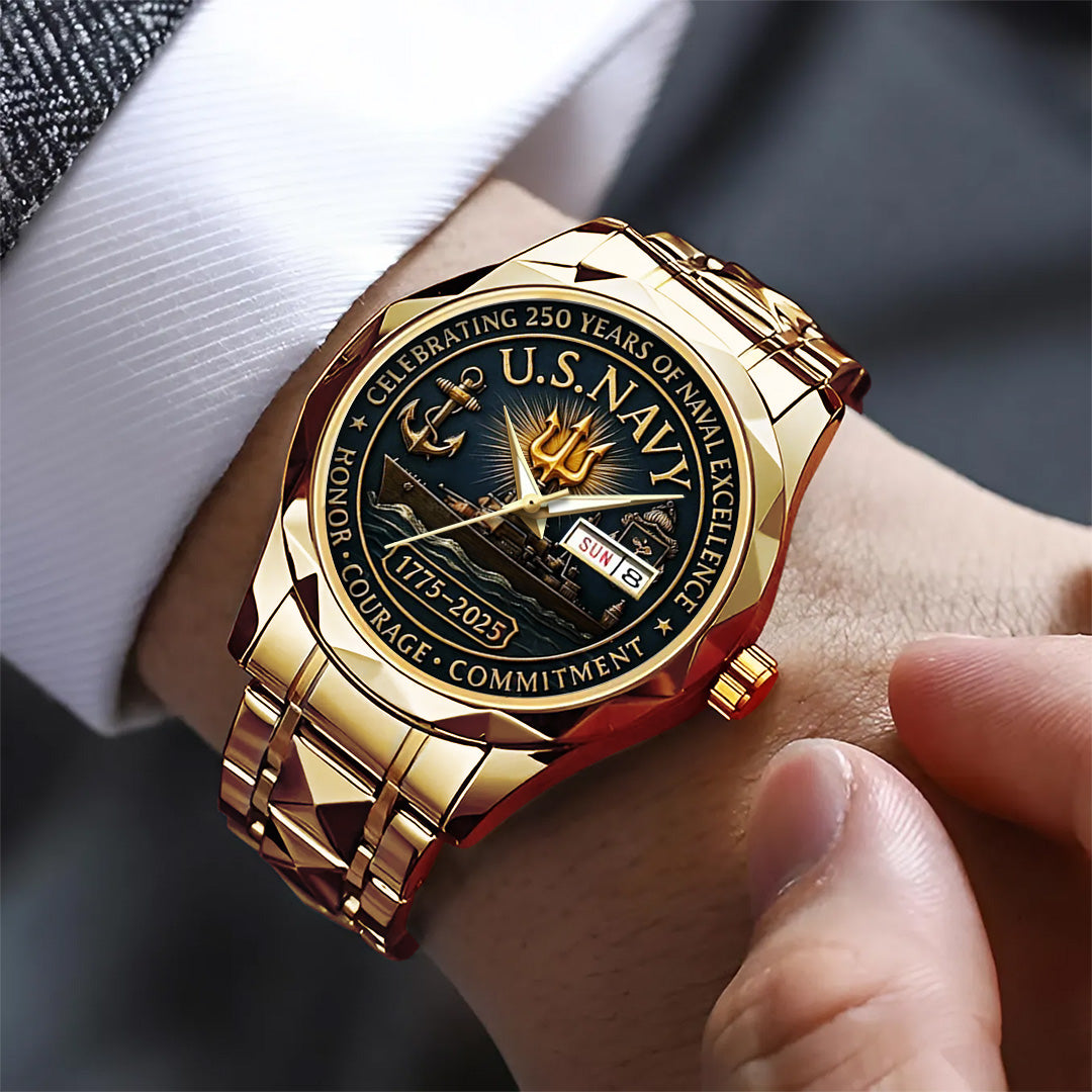 US Navy Alloy Luxury Quartz Watch – TANTN15983