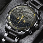 Seattle Seahawks 50th Anniversary 2026 Black Stainless Steel Watch – TANTN16083