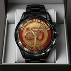 Detroit Red Wings 100th Anniversary 2026 Black Stainless Steel Watch – TANTN16093