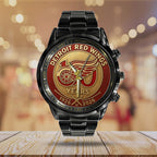 Detroit Red Wings 100th Anniversary 2026 Black Stainless Steel Watch – TANTN16093