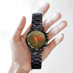Detroit Red Wings 100th Anniversary 2026 Black Stainless Steel Watch – TANTN16095