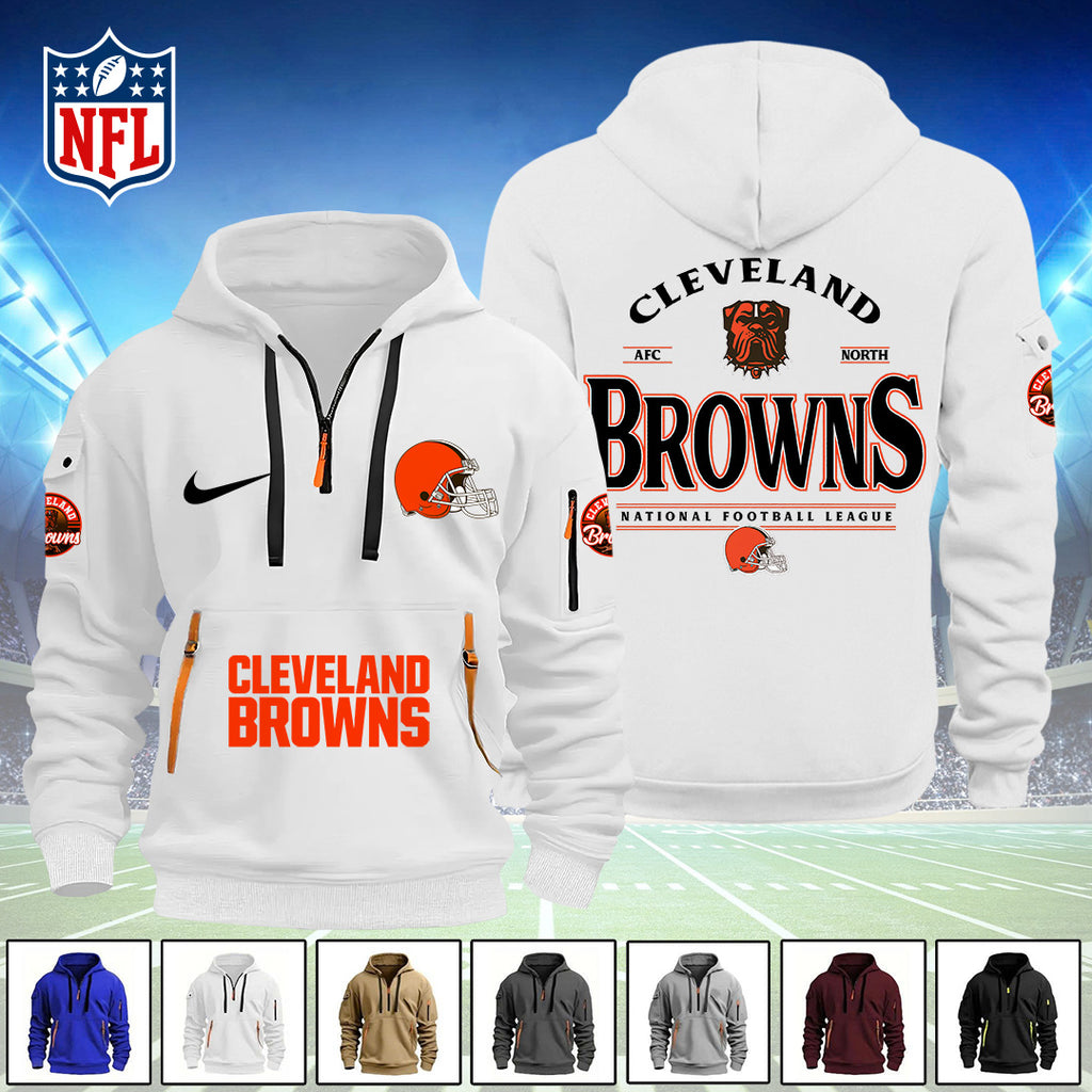 Cleveland Browns 2D Quarter Zip Hoodie – TANTN16109