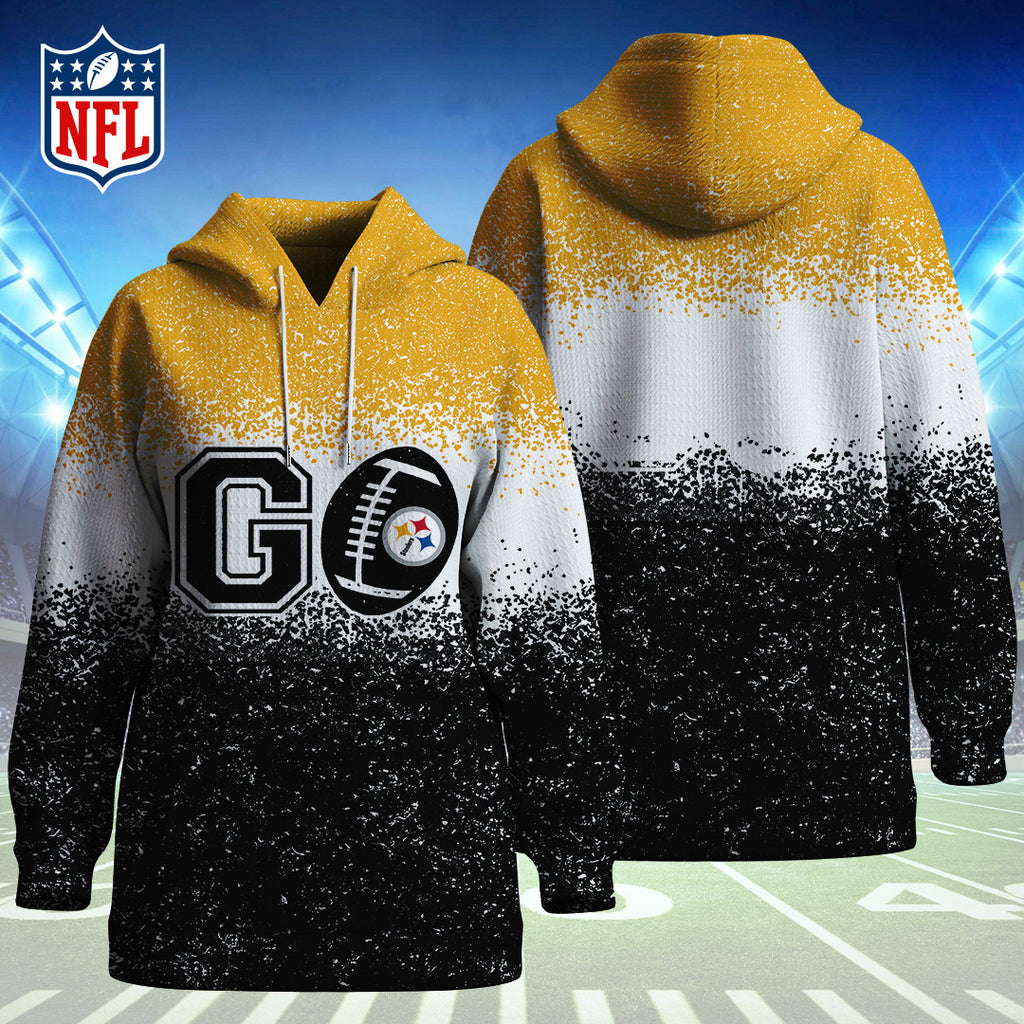 Pittsburgh Steelers 3D Diagonal Jacquard Hoodie – TANTN16272