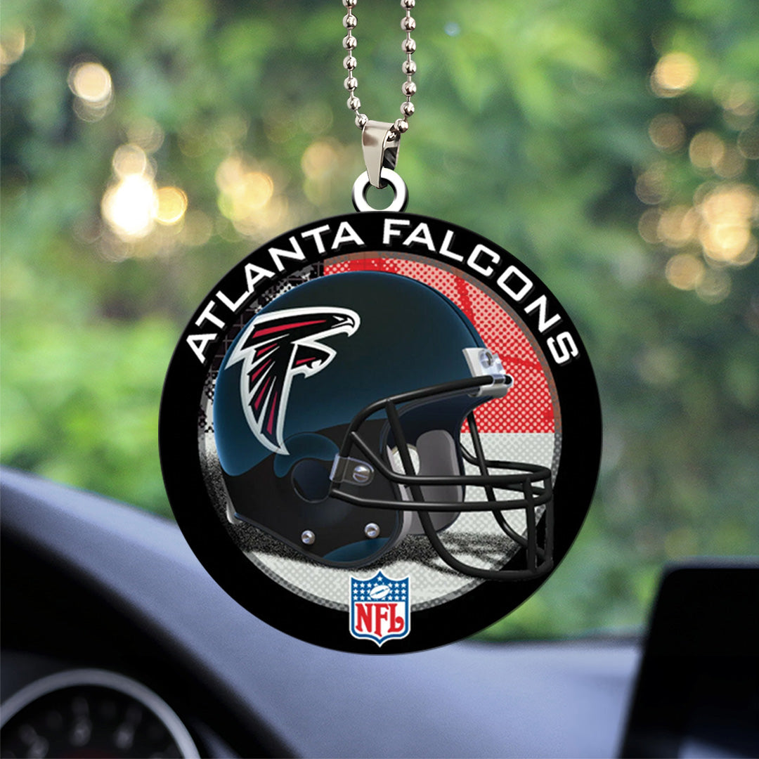 Atlanta Falcons Custom Shape 2-sided Acrylic Car Ornament – TANTN16282