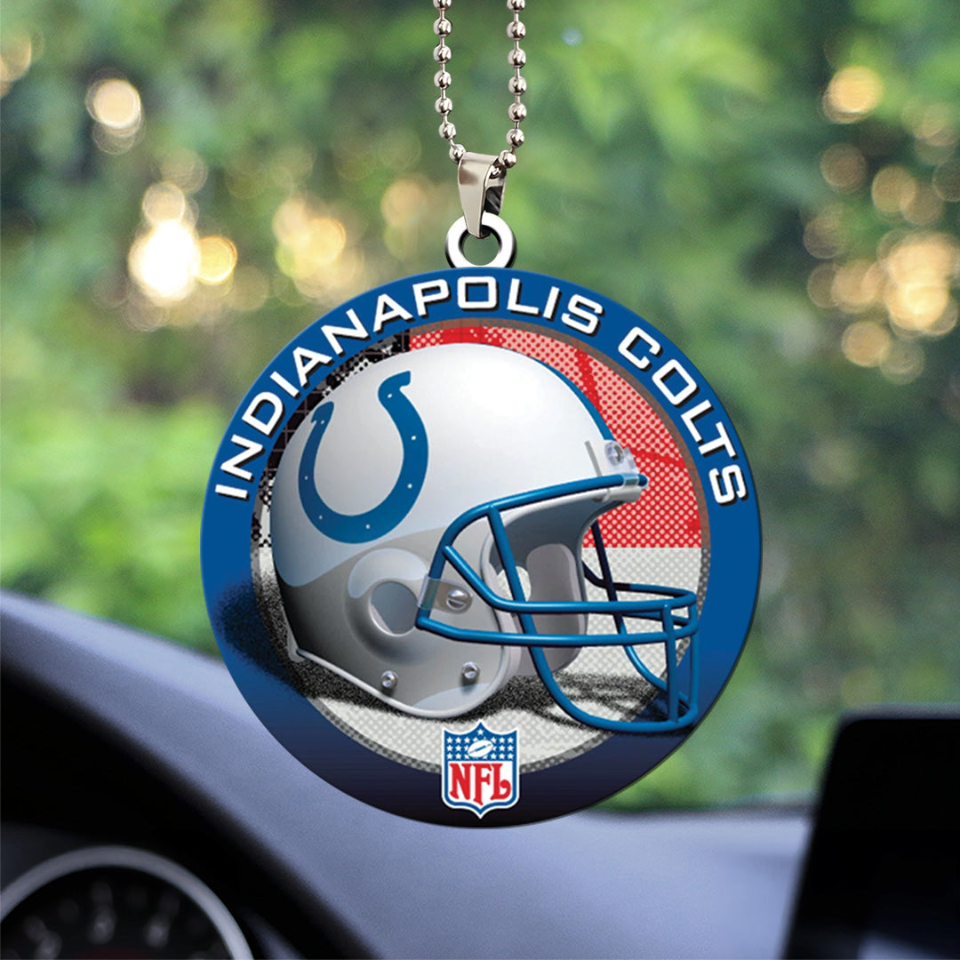 Indianapolis Colts Custom Shape 2-sided Acrylic Car Ornament – TANTN16294
