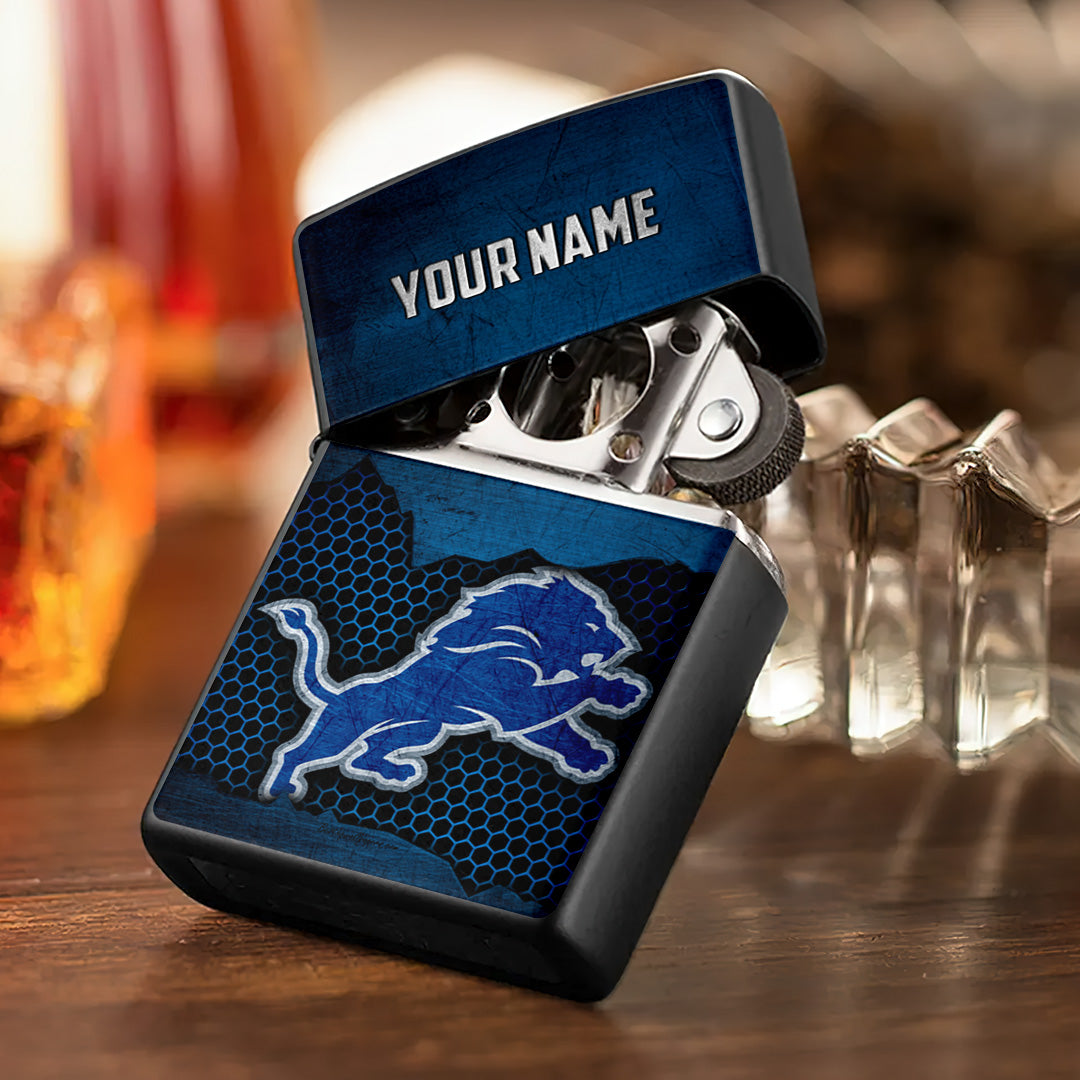 Personalized Detroit Lions Zippo Lighter Case (No Insert) – TANTN16524