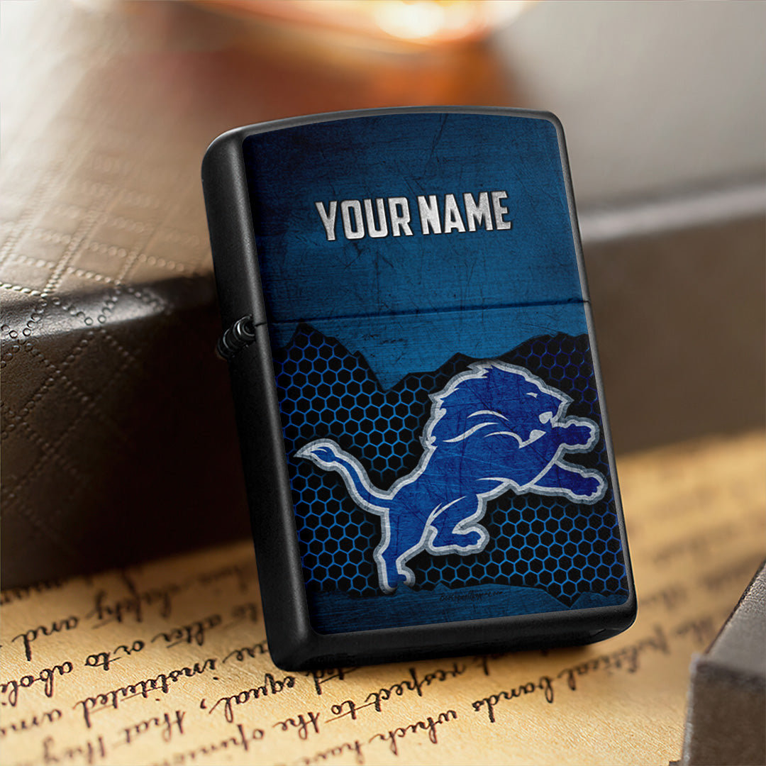 Personalized Detroit Lions Zippo Lighter Case (No Insert) – TANTN16524