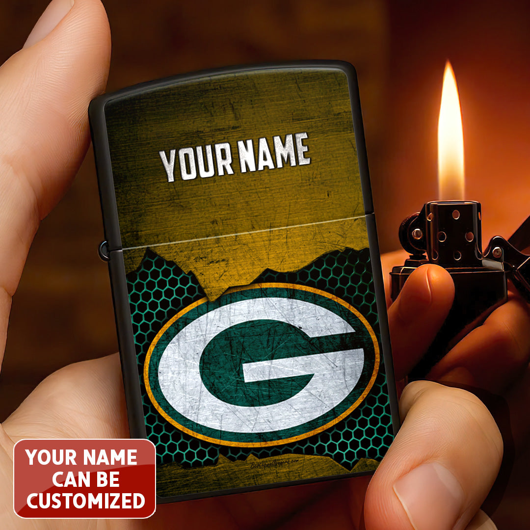 Personalized Green Bay Packers Zippo Lighter Case (No Insert) – TANTN16525