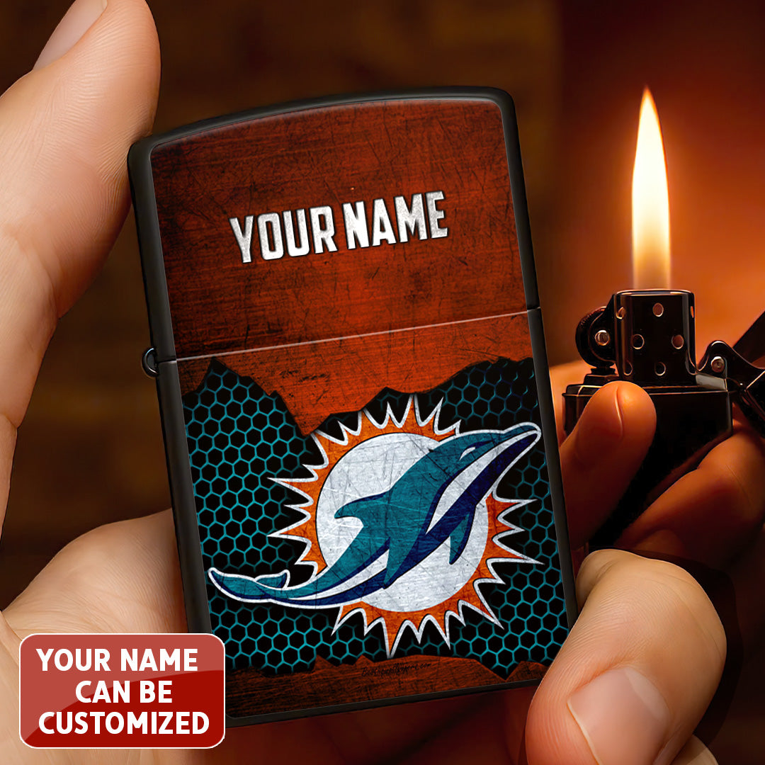 Personalized Miami Dolphins Zippo Lighter Case (No Insert) – TANTN16533