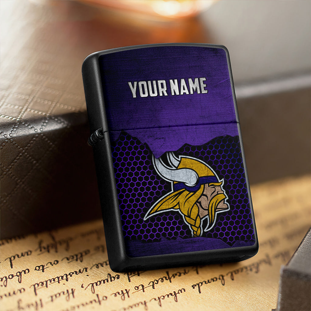 Personalized Minnesota Vikings Zippo Lighter Case (No Insert) – TANTN16534