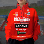 Ducati Lenovo Team x Marc Márquez 3D Snap Button Collar Sweatshirt – TANTN16983
