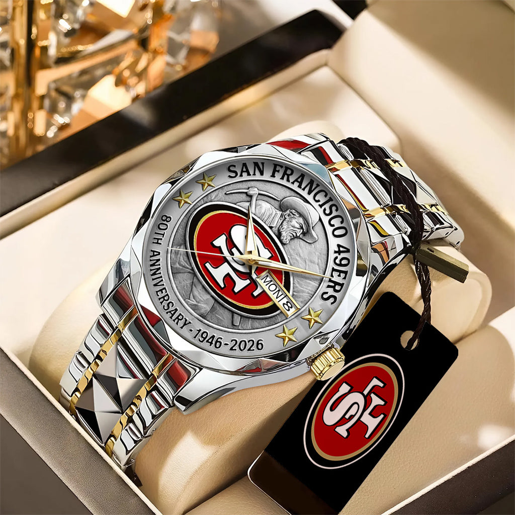 San Francisco 49ers 2026 Anniversary Alloy Luxury Quartz Watch – TANTN16987