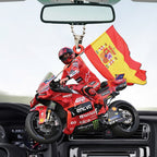 Ducati Lenovo Team x Marc Márquez Custom Shape 2-sided Acrylic Car Ornament – TANTN17123
