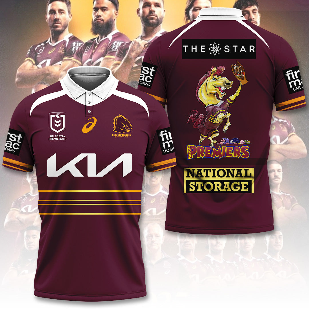 Brisbane Broncos 2025 Premiership 3D Apparel – TANTN17199