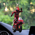 Ducati Lenovo Team x Marc Márquez Custom Shape 2-sided Acrylic Car Ornament – TANTN17209