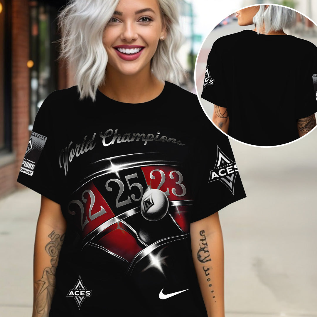 Las Vegas Aces 2025 WNBA Finals Champions 3D Apparel – TANTN17351