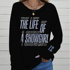 Taylor Swift Round Neck Raglan Sleeve Sweatshirt – TANTN17495