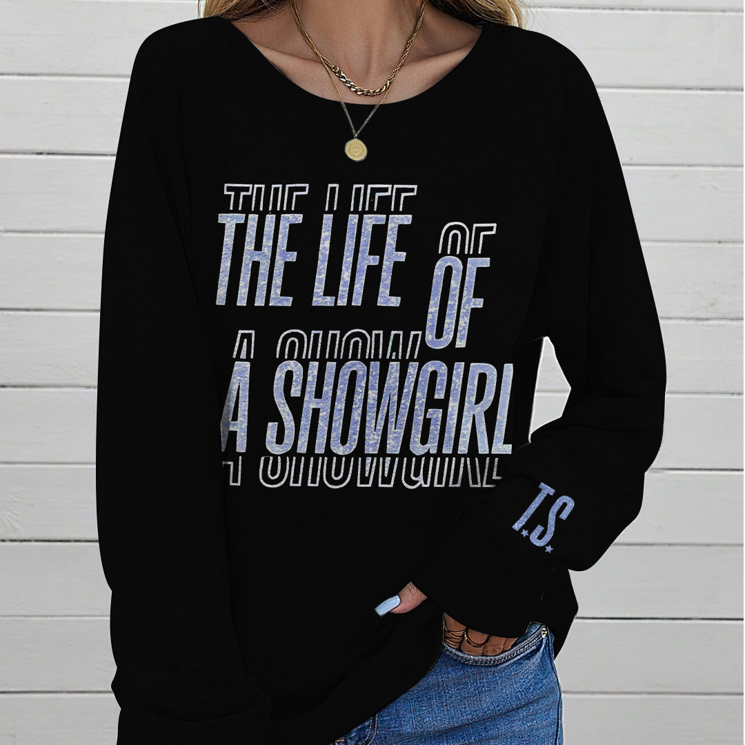 Taylor Swift Round Neck Raglan Sleeve Sweatshirt – TANTN17495
