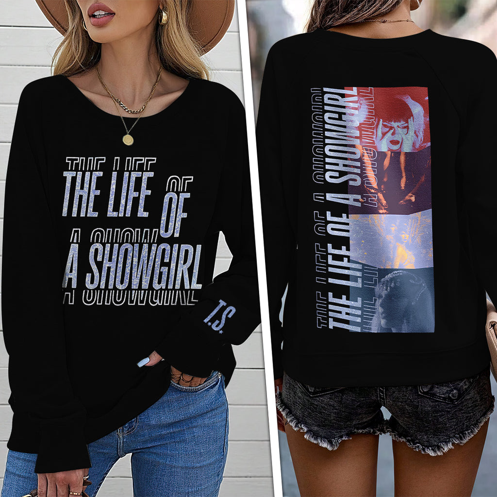 Taylor Swift Round Neck Raglan Sleeve Sweatshirt – TANTN17495