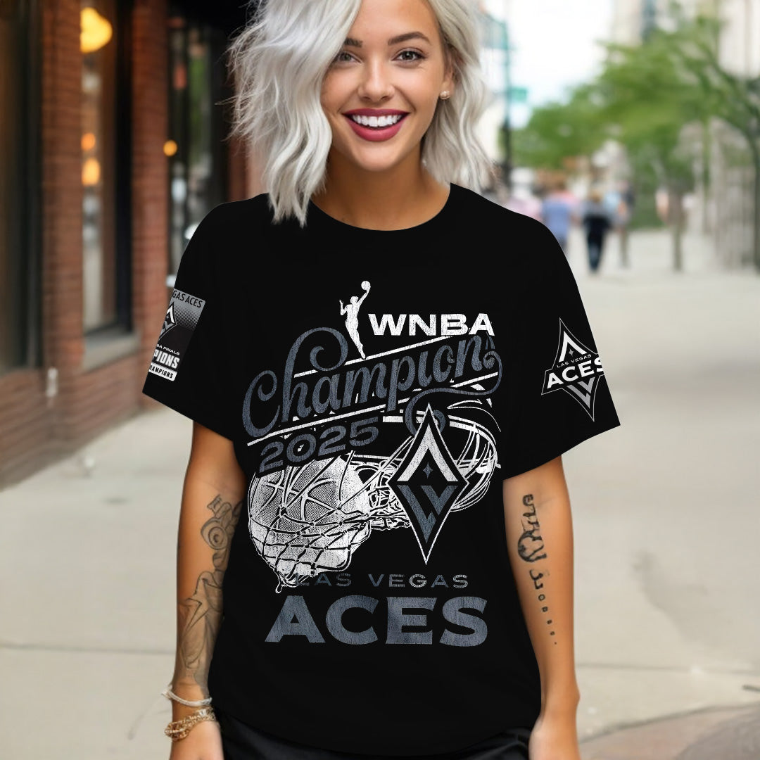 Las Vegas Aces 2025 WNBA Finals Champions 3D Apparel – TANTN17472
