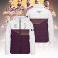 Brisbane Broncos 2025 Premiership 3D Stand Collar Puffer Jacket – TANTN17488