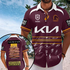 Brisbane Broncos 2025 Premiership Short Sleeve Button-Down Shirt – TANTN17699