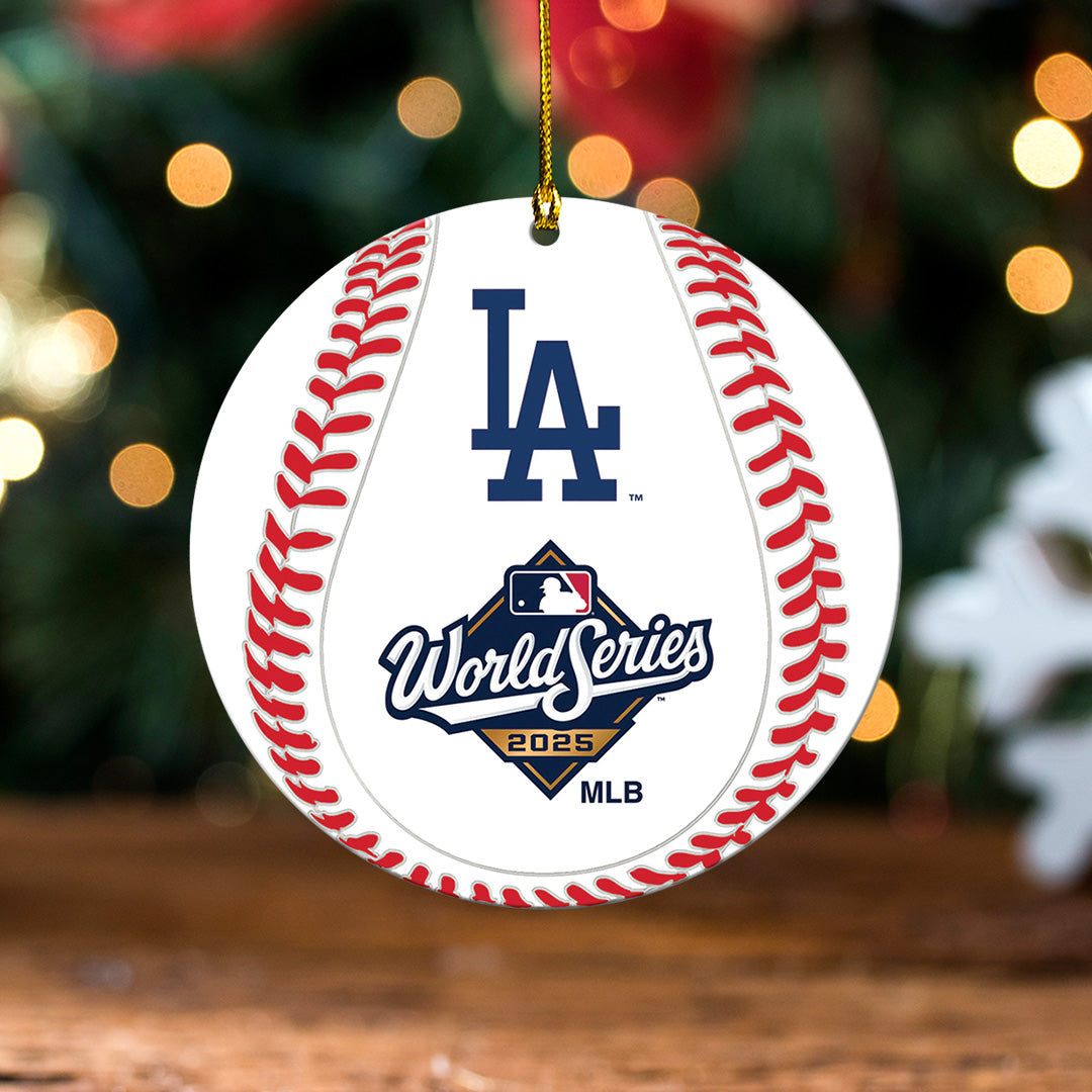 Los Angeles Dodgers World Series 2025 Custom Shape 2-sided Acrylic Ornament – TANTN17797