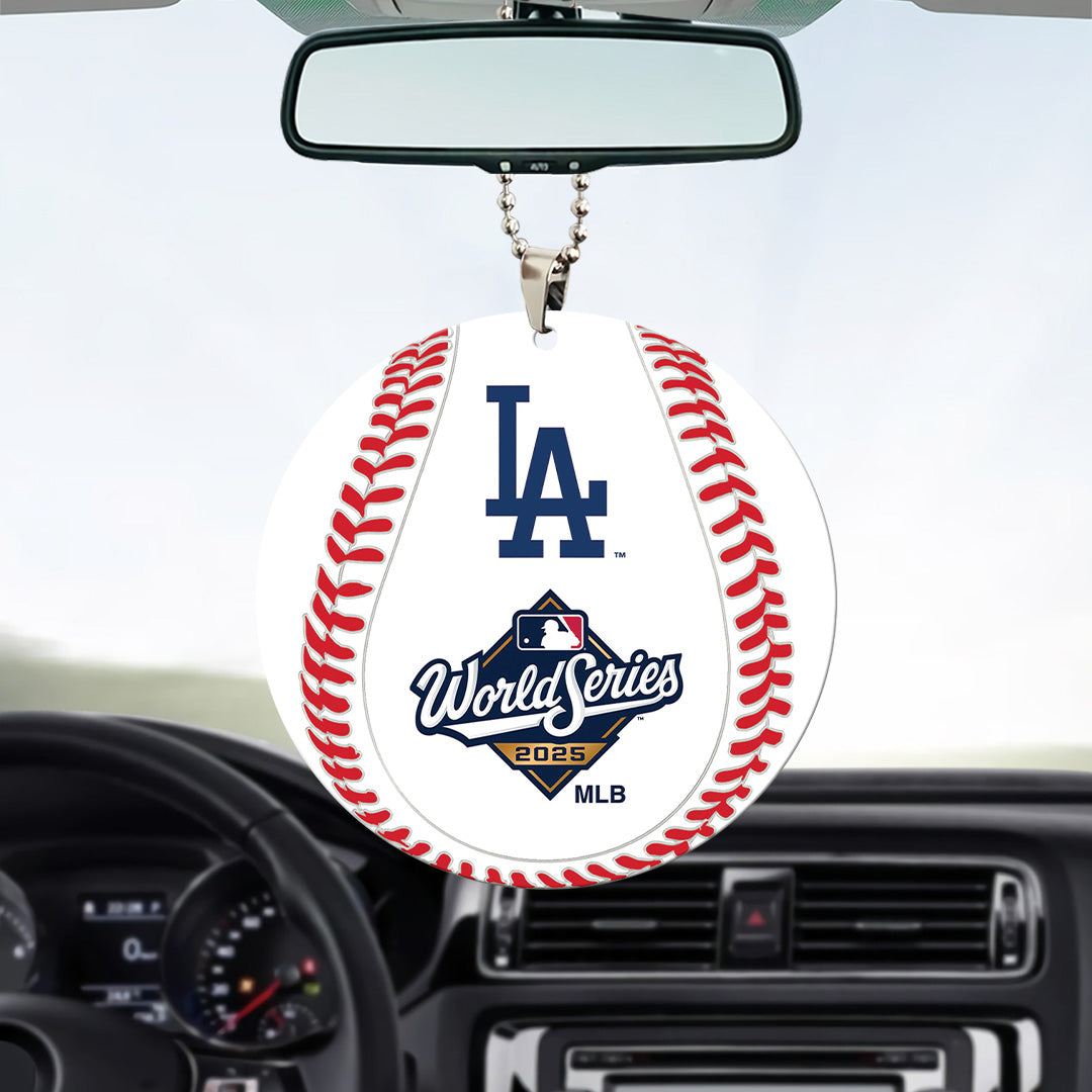 Los Angeles Dodgers World Series 2025 Custom shape 2-sided Acrylic Car Ornament – TANTN17798