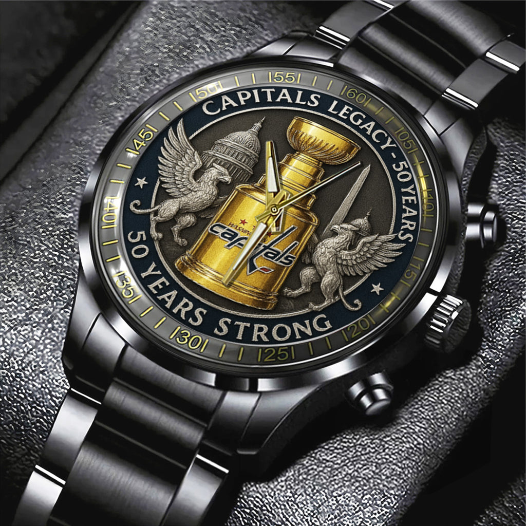 Washington Capitals 50 Years Black Stainless Steel Watch – TANTN17828