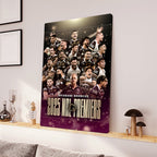 Brisbane Broncos Premiers 2025 Rectangle Canvas With Inner Frame – TANTN17890
