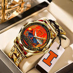 Illinois Fighting Illini Football Alloy Luxury Quartz Watch – TANTN17997