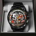 Cincinnati Bengals 57th Anniversary 2025 Black Stainless Steel Watch – TANTN18023