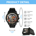 Cincinnati Bengals 57th Anniversary 2025 Black Stainless Steel Watch – TANTN18023