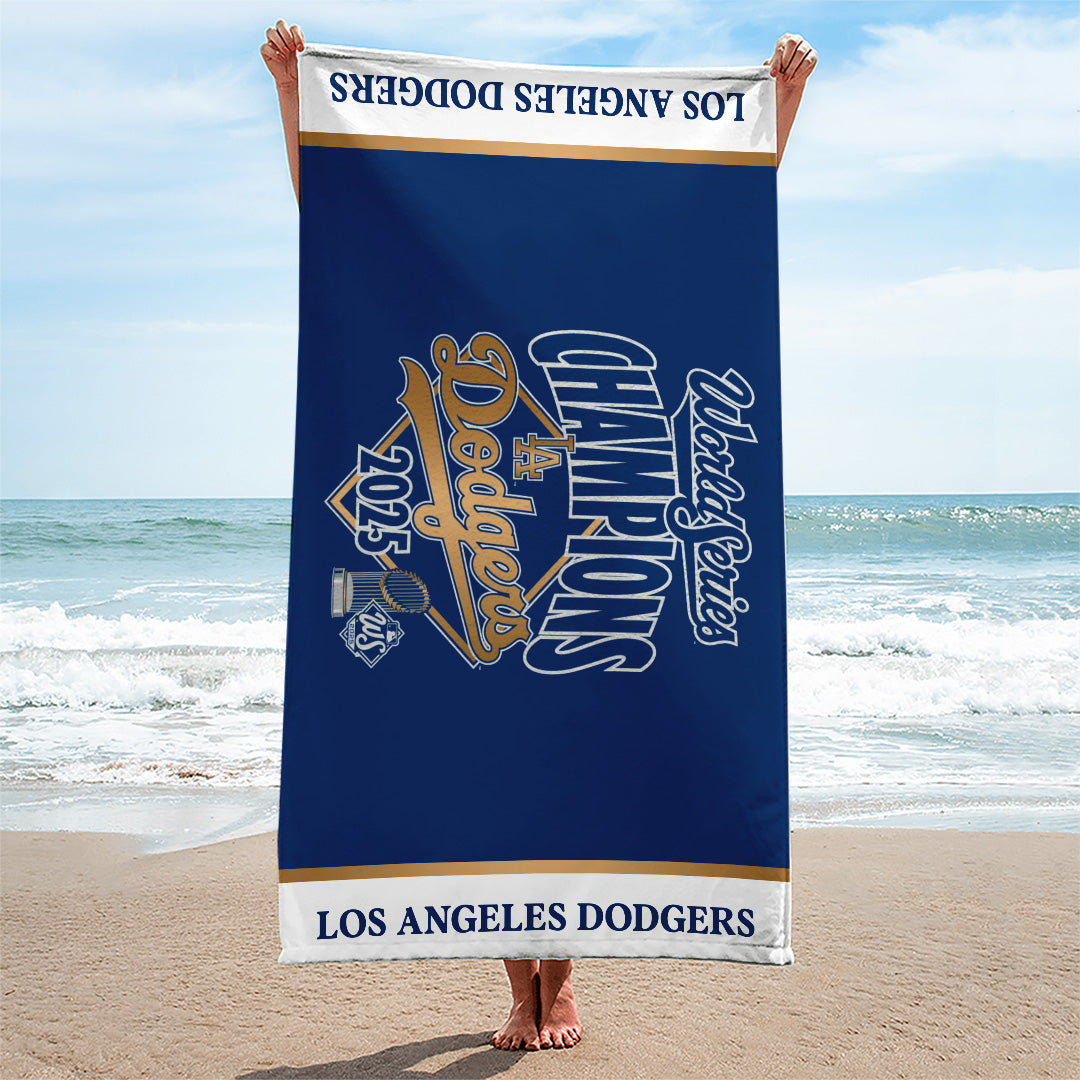 Los Angeles Dodgers World Series 2025 Rectangle Beach Towel – TANTN18063