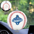 Los Angeles Dodgers World Series 2025 Custom shape 2-sided Acrylic Car Ornament – TANTN18126