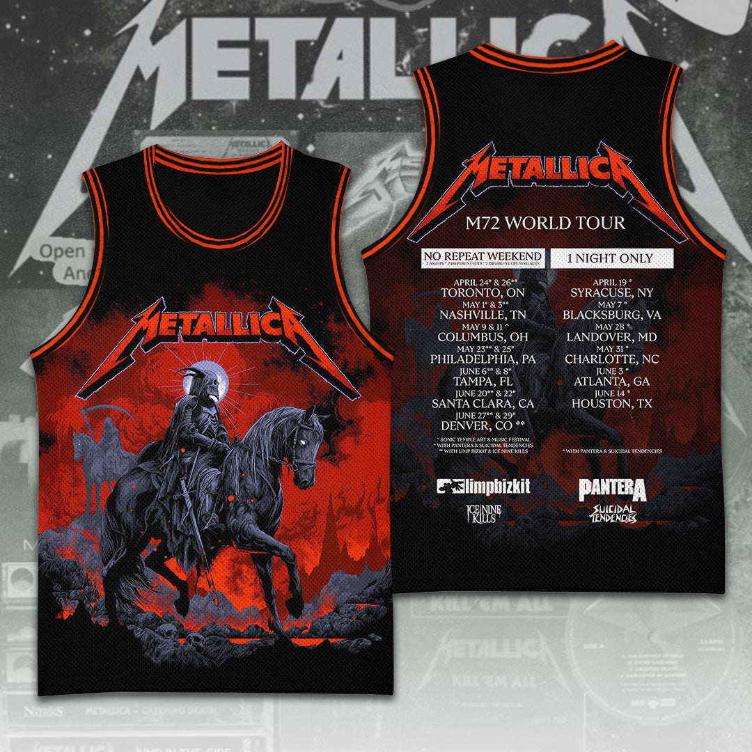 Metallica Tour 2026 Basketball Jersey – TANTN18259